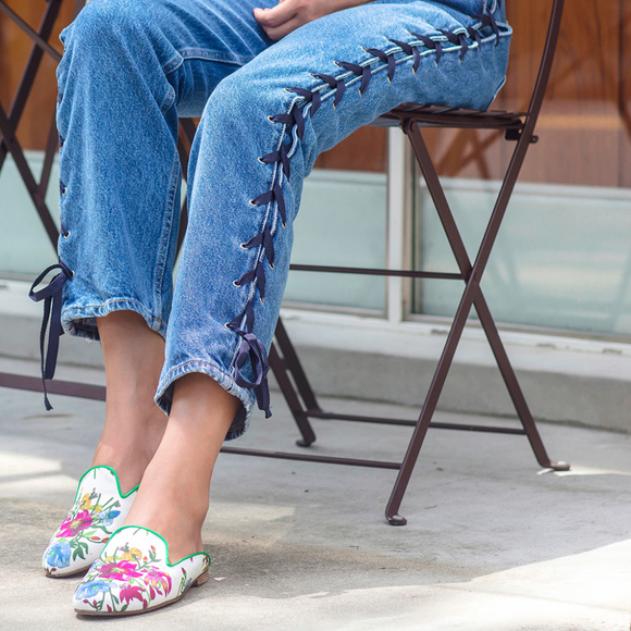 🚫SOLD🚫 Jon Josef Great Slippers Mules Provence Floral - Picture 5 of 5